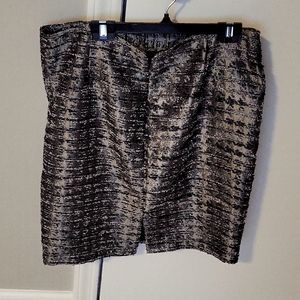 Js collections petite Metallic skirt size 14 P in excellent condition